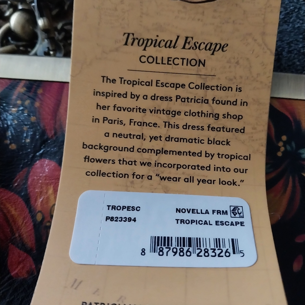 Patricia Nash NWT  Crossbody Kisslock Tropical Escape  Collection - Picture 9 of 11